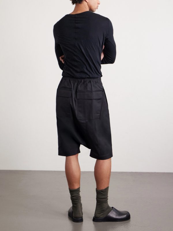 Rick's Pods Straight-Leg Organic Cotton-Blend Poplin Shorts - BK Rick's Pods Straight-Leg Organic Cotton-Blend Poplin Shorts - BK