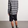 Checked Cotton-Flannel Shirt - BK Checked Cotton-Flannel Shirt - BK