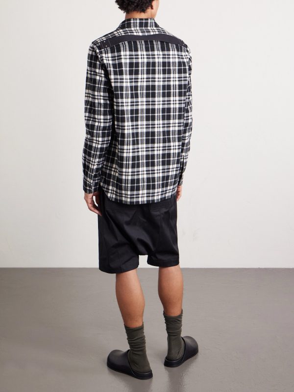 Checked Cotton-Flannel Shirt - BK Checked Cotton-Flannel Shirt - BK