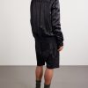 Classic Flight Satin Bomber Jacket - BK Classic Flight Satin Bomber Jacket - BK