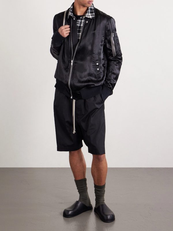 Classic Flight Satin Bomber Jacket - OU Classic Flight Satin Bomber Jacket - OU
