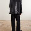 Jumbo Bauhaus Stooges Oversized Leather Jacket - BK