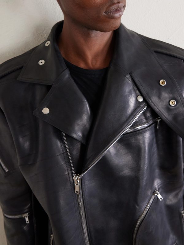 Jumbo Bauhaus Stooges Oversized Leather Jacket - CU