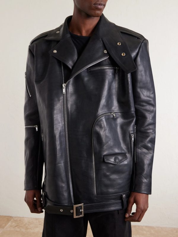 Jumbo Bauhaus Stooges Oversized Leather Jacket - FR