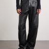Geth Wide-Leg Full-Grain Leather Trousers - FR Geth Wide-Leg Full-Grain Leather Trousers - FR