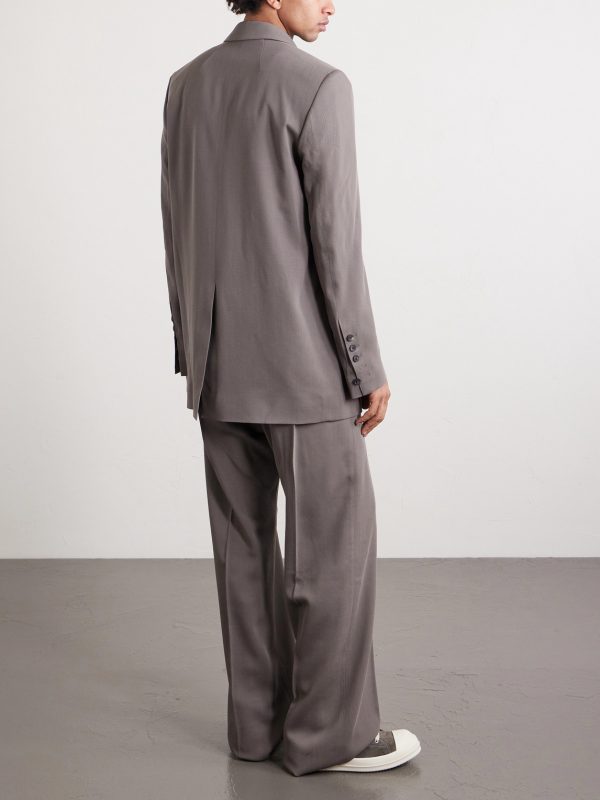 Straight-Leg Wool Trousers - BK Straight-Leg Wool Trousers - BK