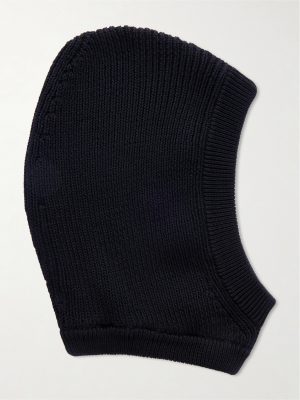 Ribbed Cotton Balaclava