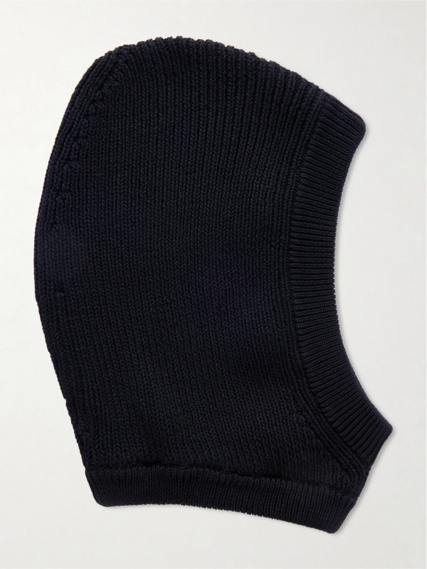 Ribbed Cotton Balaclava