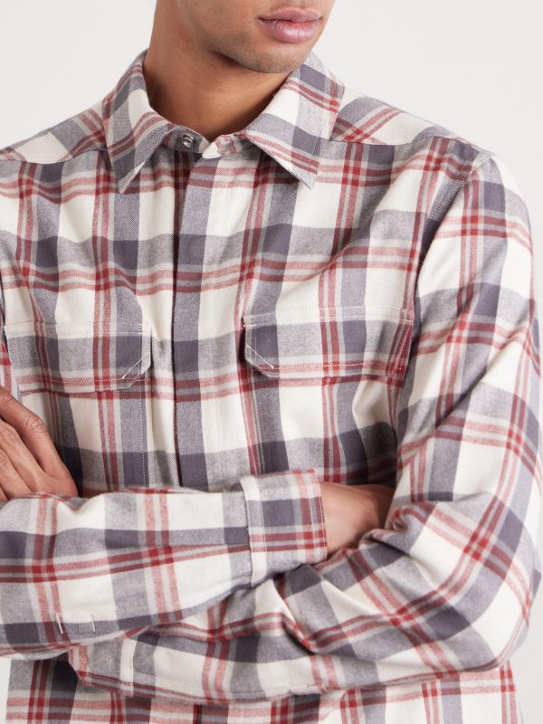 Checked Cotton-Flannel Shirt - CU Checked Cotton-Flannel Shirt - CU