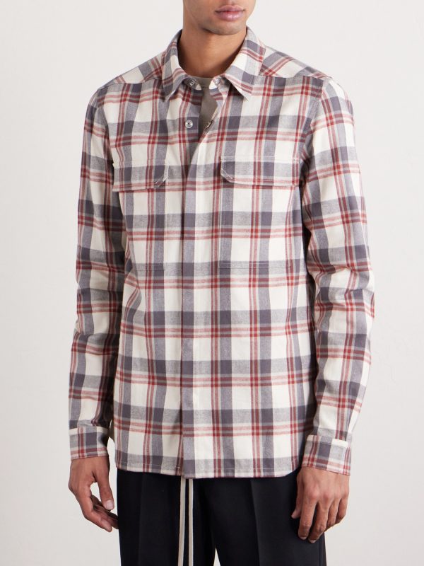 Checked Cotton-Flannel Shirt - FR Checked Cotton-Flannel Shirt - FR