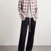 Checked Cotton-Flannel Shirt - OU Checked Cotton-Flannel Shirt - OU