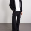 Ribbed Virgin Wool Zip-Up Hoodie - OU Ribbed Virgin Wool Zip-Up Hoodie - OU