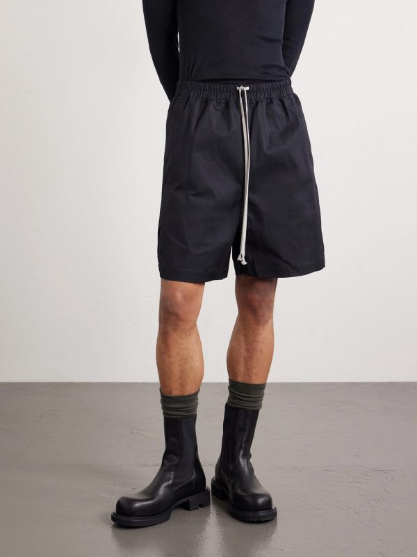 Straight-Leg Cotton-Blend Poplin Shorts - FR Straight-Leg Cotton-Blend Poplin Shorts - FR
