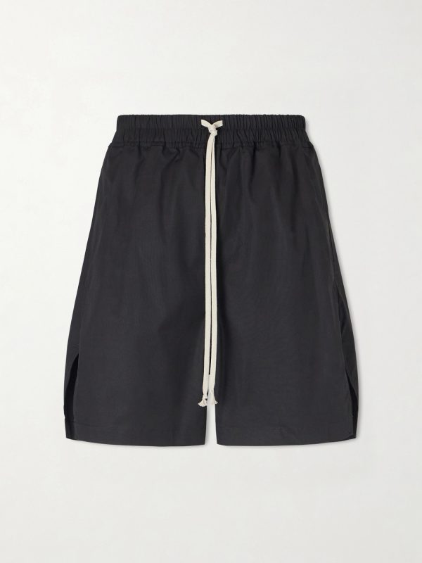 Straight-Leg Cotton-Blend Poplin Shorts Straight-Leg Cotton-Blend Poplin Shorts