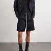 Straight-Leg Cotton-Blend Poplin Shorts - OU Straight-Leg Cotton-Blend Poplin Shorts - OU