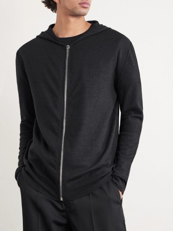 Boiled-Cashmere Zip-Up Hoodie - FR Boiled-Cashmere Zip-Up Hoodie - FR