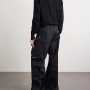 Heizer Belas Wide-Leg Cotton-Blend Poplin Drawstring Cargo Trousers - BK Heizer Belas Wide-Leg Cotton-Blend Poplin Drawstring Cargo Trousers - BK