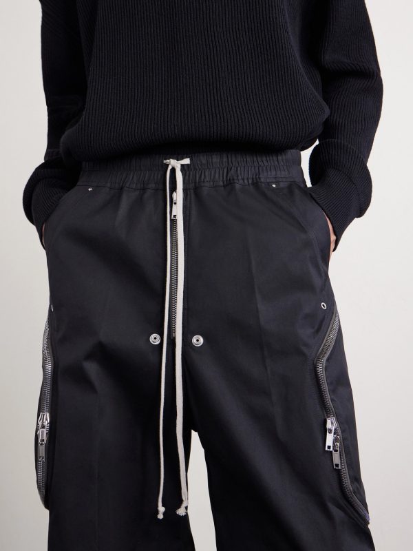 Heizer Belas Wide-Leg Cotton-Blend Poplin Drawstring Cargo Trousers - CU Heizer Belas Wide-Leg Cotton-Blend Poplin Drawstring Cargo Trousers - CU