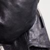 Embellished Leather Drawstring Backpack - E2