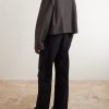 Temple Heizer Mac Oversized Cotton-Blend Satin Jacket - BK Temple Heizer Mac Oversized Cotton-Blend Satin Jacket - BK