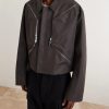 Temple Heizer Mac Oversized Cotton-Blend Satin Jacket - FR Temple Heizer Mac Oversized Cotton-Blend Satin Jacket - FR