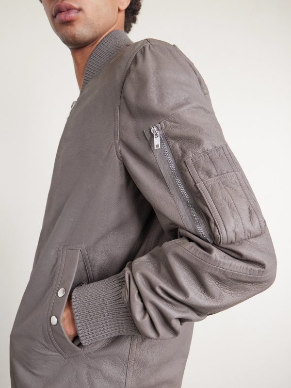 Leather Bomber Jacket - CU Leather Bomber Jacket - CU
