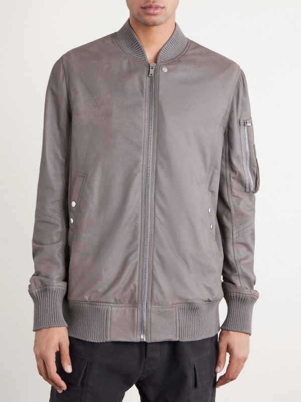 Leather Bomber Jacket - FR Leather Bomber Jacket - FR