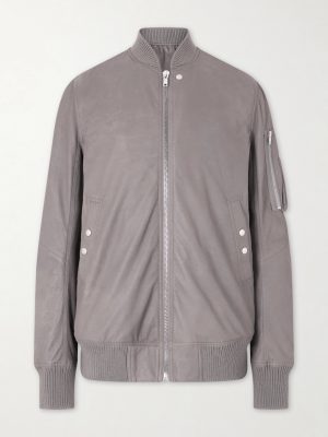 Leather Bomber Jacket