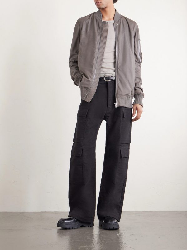 Leather Bomber Jacket - OU Leather Bomber Jacket - OU
