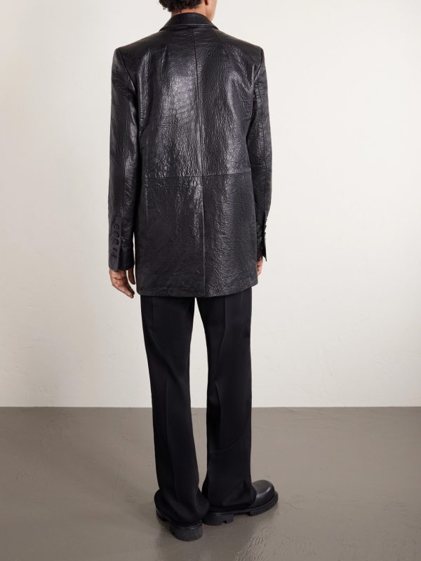 Concordian Textured-Leather Jacket - BK Concordian Textured-Leather Jacket - BK