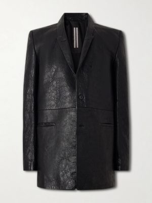 Concordian Textured-Leather Jacket