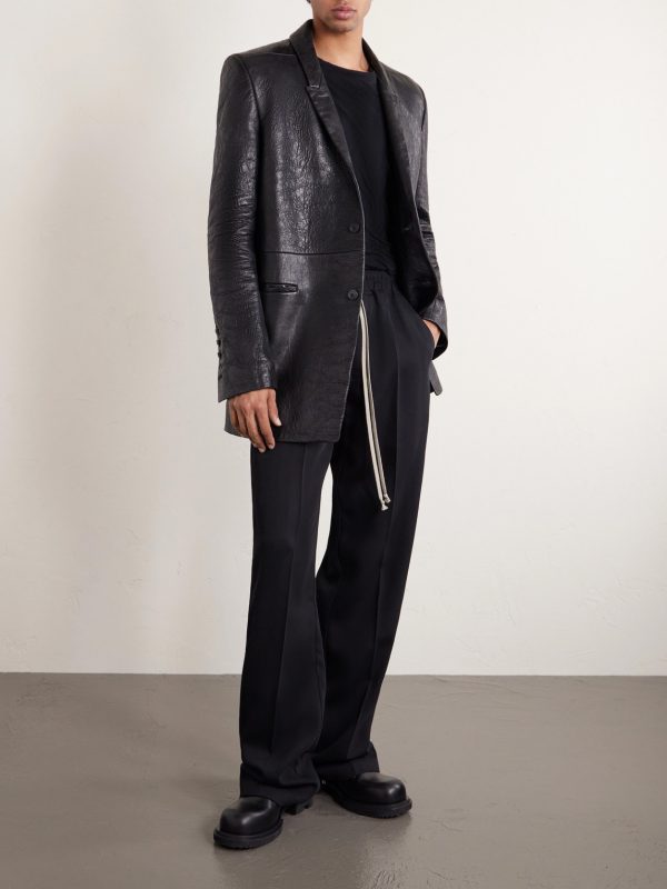 Concordian Textured-Leather Jacket - OU Concordian Textured-Leather Jacket - OU