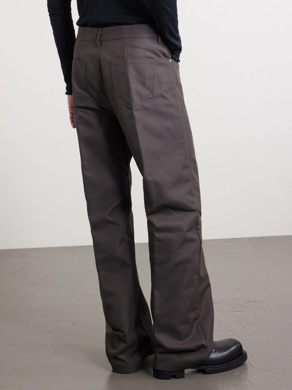 Geth Straight-Leg Organic Cotton-Blend Canvas Trousers - BK