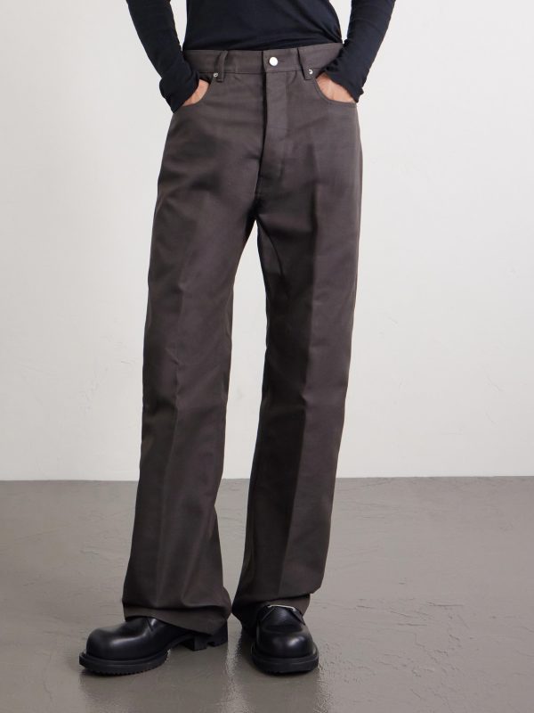 Geth Straight-Leg Organic Cotton-Blend Canvas Trousers - FR