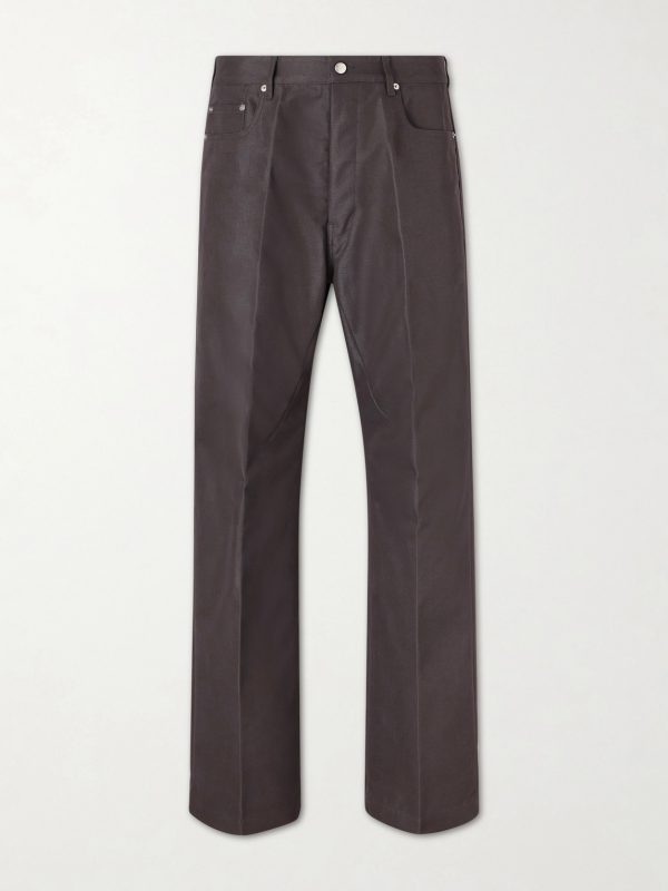 Geth Straight-Leg Organic Cotton-Blend Canvas Trousers