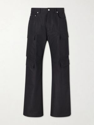 Geth Straight-Leg Cotton-Blend Canvas Cargo Trousers Geth Straight-Leg Cotton-Blend Canvas Cargo Trousers