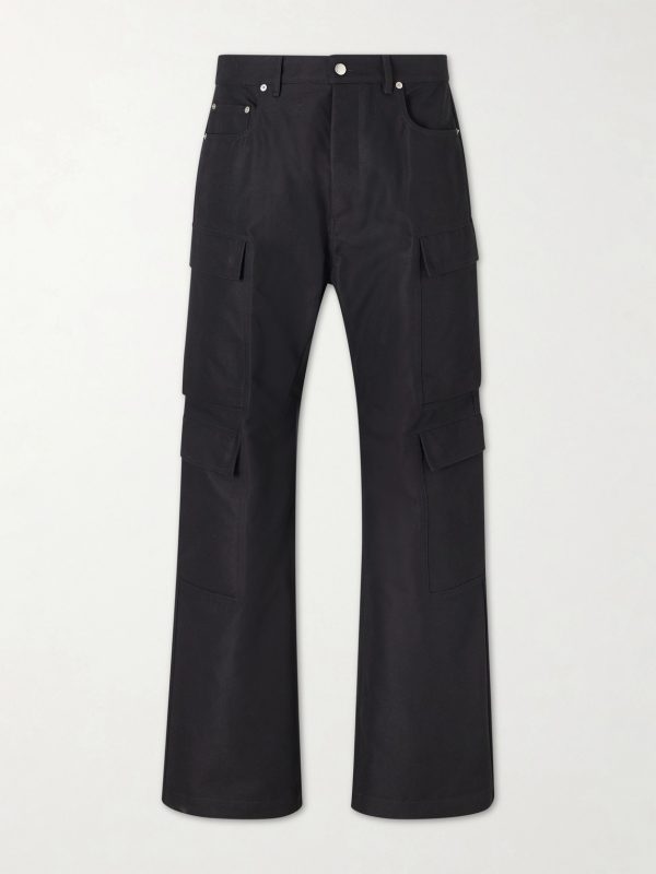 Geth Straight-Leg Cotton-Blend Canvas Cargo Trousers Geth Straight-Leg Cotton-Blend Canvas Cargo Trousers