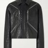 Temple Heizer Mac Textured-Leather Jacket Temple Heizer Mac Textured-Leather Jacket