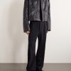 Temple Heizer Mac Textured-Leather Jacket - OU Temple Heizer Mac Textured-Leather Jacket - OU