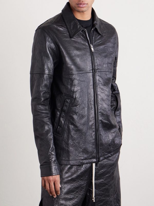 Brad Textured Leather Jacket - FR Brad Textured Leather Jacket - FR