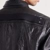 Textured Leather Overshirt - CU Textured Leather Overshirt - CU