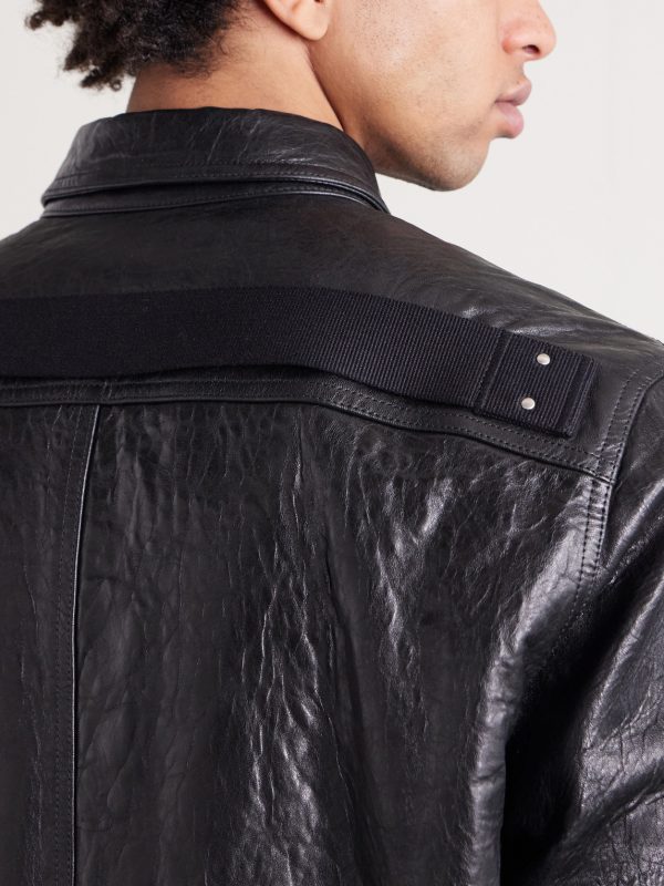 Textured Leather Overshirt - CU Textured Leather Overshirt - CU