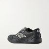Hamptons Logo-Appliquéd Distressed Leather Sneakers - BK Hamptons Logo-Appliquéd Distressed Leather Sneakers - BK