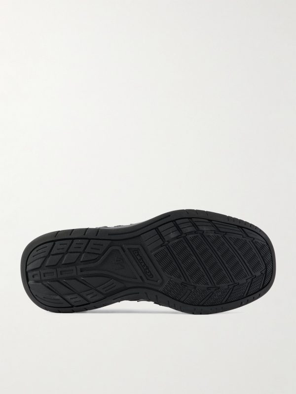 Hamptons Logo-Appliquéd Distressed Leather Sneakers - E1 Hamptons Logo-Appliquéd Distressed Leather Sneakers - E1