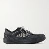 Hamptons Logo-Appliquéd Distressed Leather Sneakers Hamptons Logo-Appliquéd Distressed Leather Sneakers