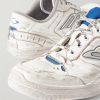Hamptons Logo-Appliquéd Distressed Leather Sneakers - CU Hamptons Logo-Appliquéd Distressed Leather Sneakers - CU