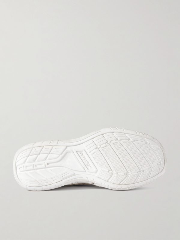 Hamptons Logo-Appliquéd Distressed Leather Sneakers - E1 Hamptons Logo-Appliquéd Distressed Leather Sneakers - E1