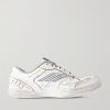 Hamptons Logo-Appliquéd Distressed Leather Sneakers Hamptons Logo-Appliquéd Distressed Leather Sneakers