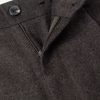 Wide-Leg Pleated Embroidered Wool-Flannel Trousers - E1