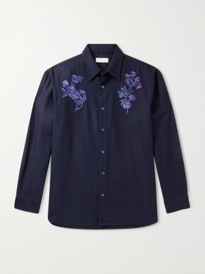 Embroidered Wool-Flannel Shirt Embroidered Wool-Flannel Shirt